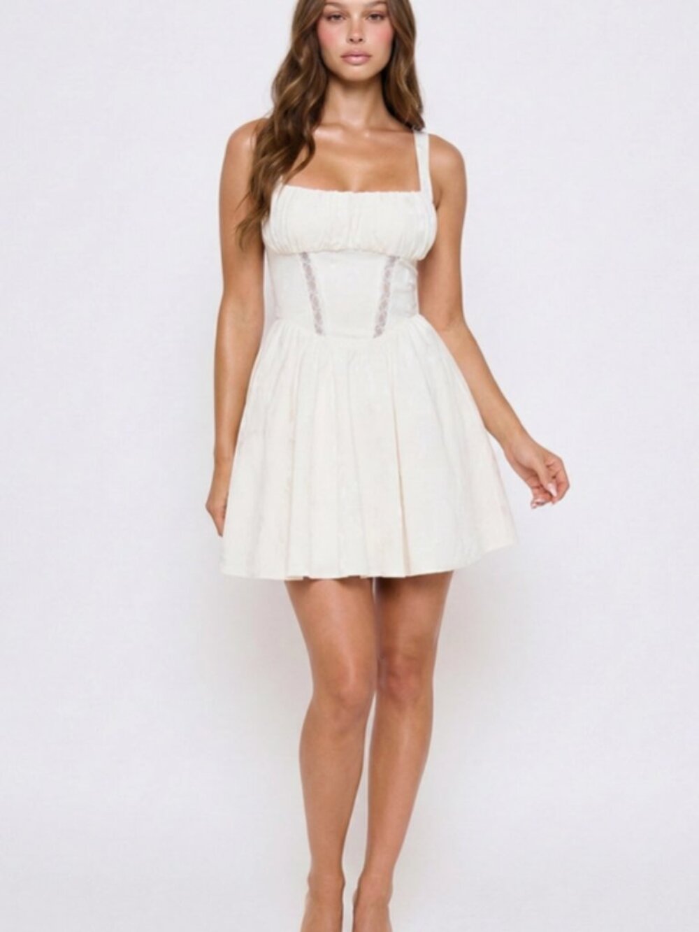 {NEW ARRIVAL} Vixen Floral Mini Dress | White - Picture 5 of 6